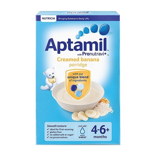Aptamil with Pronutravit+ Creamed Banana Porridge 4-6+ Months 125g