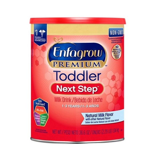 Enfagrow Premium Toddler Nutritional Drink, Omega-3 DHA for Brain Support, Prebiotics & Vitamins for Immune Health, Non-GMO, Powder Can, 36.6 Oz